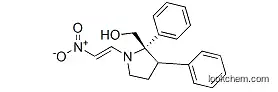 Molecular Structure of 223714-08-7 ((2S)-1-(2-nitroethenyl)-,-diphenyl-2-pyrrolidinemethanol)